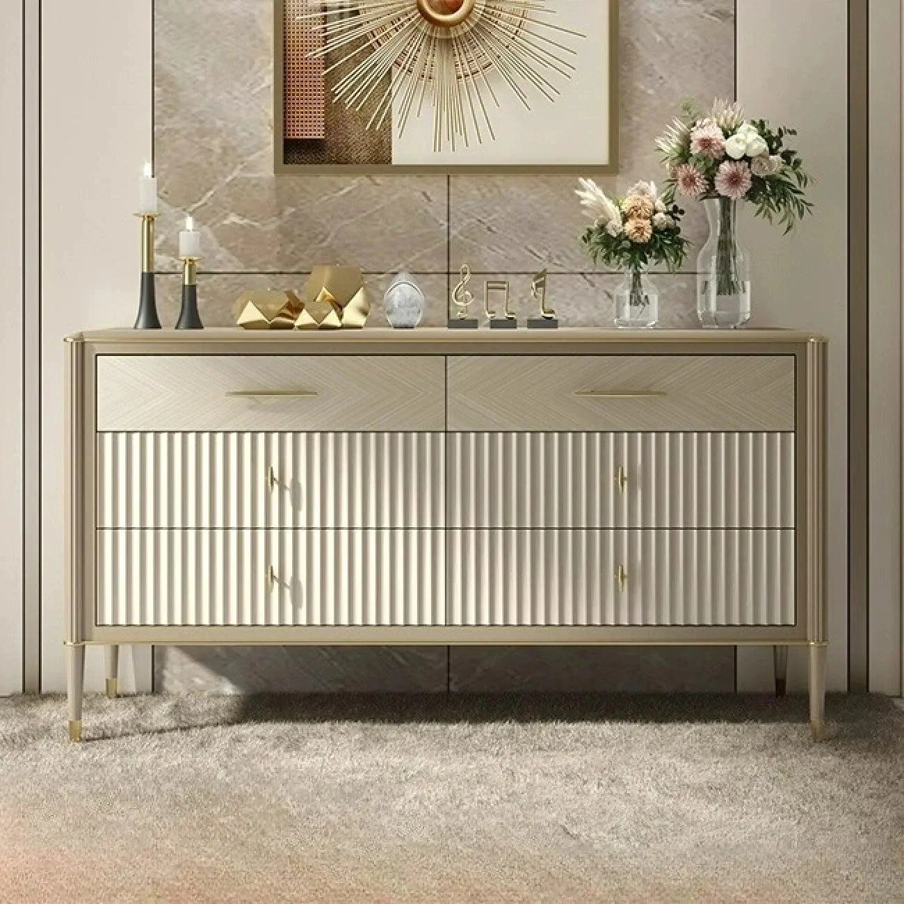Элегантный комод Linko из дерева KD39168-32