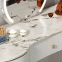 Элегантный туалетный столик Linko с зеркалом и мраморной столешницей TS39170-32