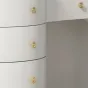 Элегантный туалетный столик Linko с зеркалом и мраморной столешницей TS39170-32