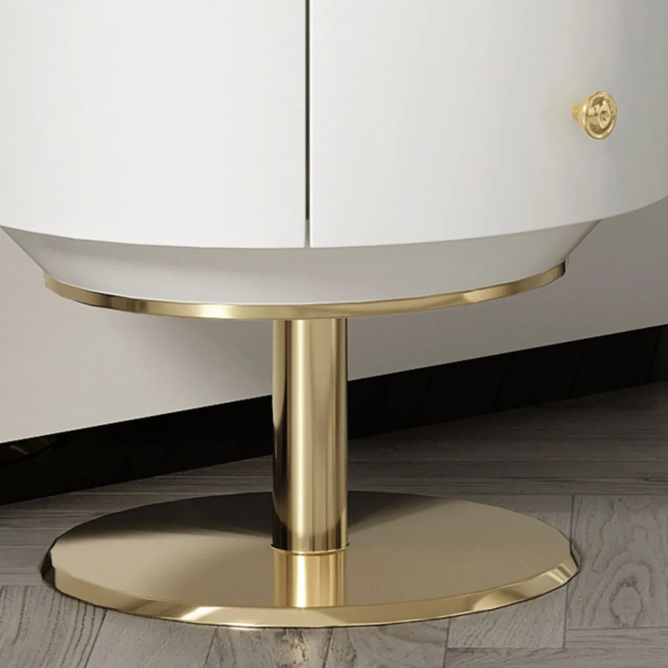 Элегантный туалетный столик Linko с зеркалом и мраморной столешницей TS39170-32