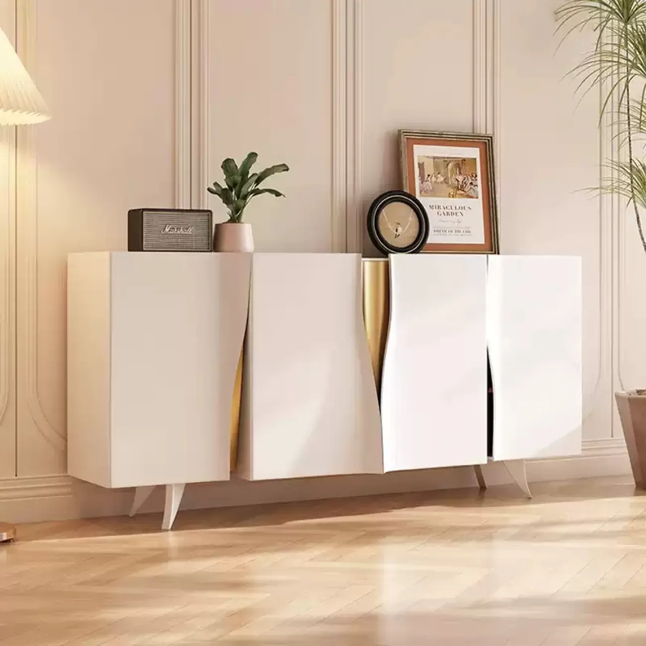 Элегантный комод Xenophont от Linko с мраморной столешницей KD39175-32