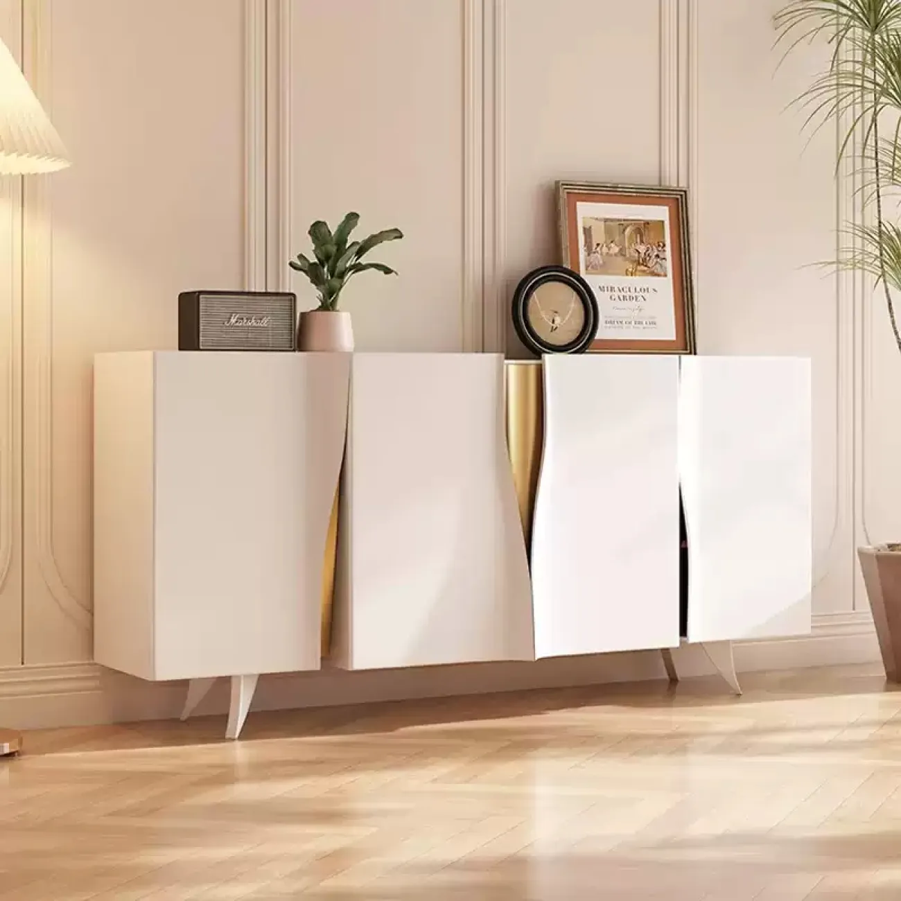 Элегантный комод Xenophont от Linko с мраморной столешницей KD39175-32