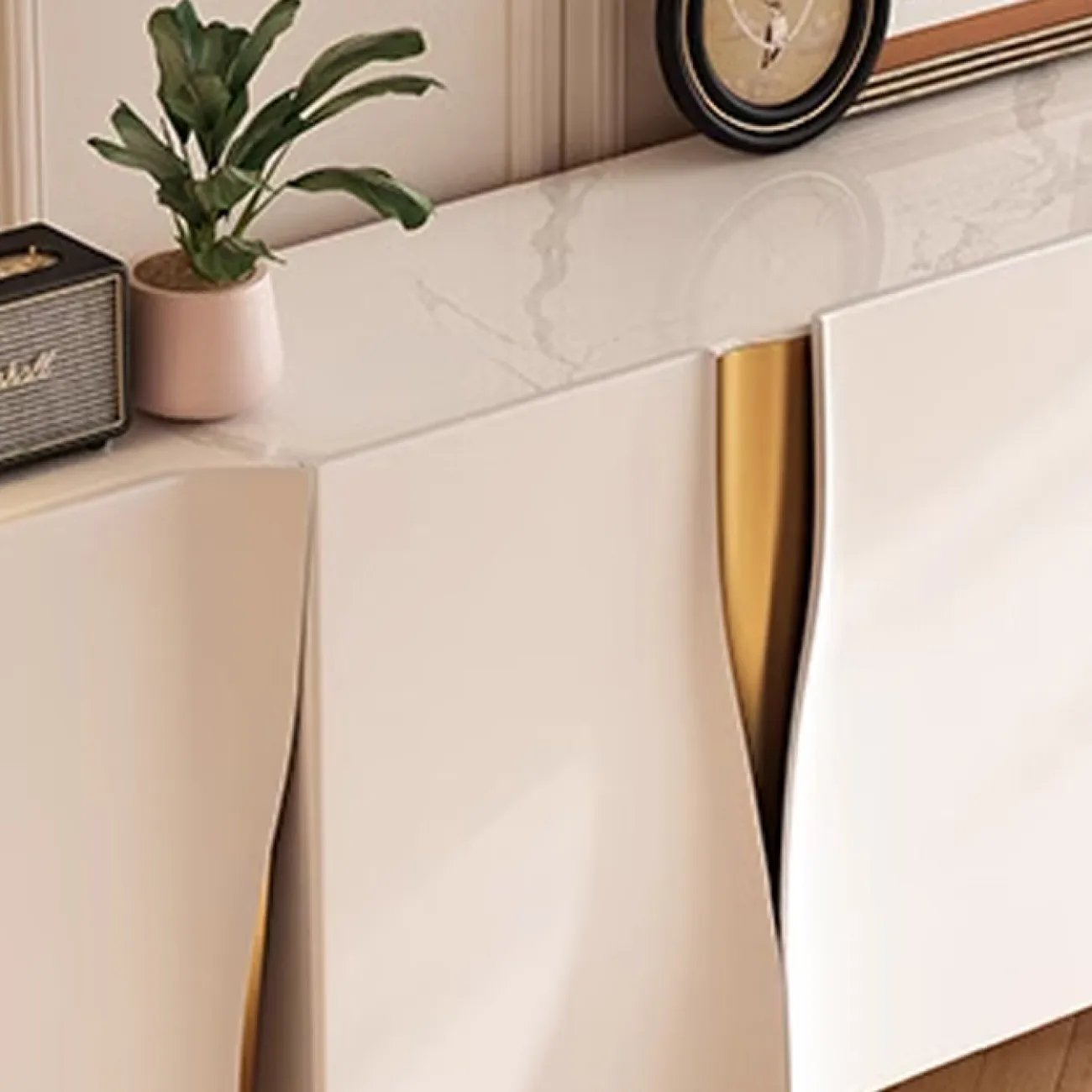 Элегантный комод Xenophont от Linko с мраморной столешницей KD39175-32