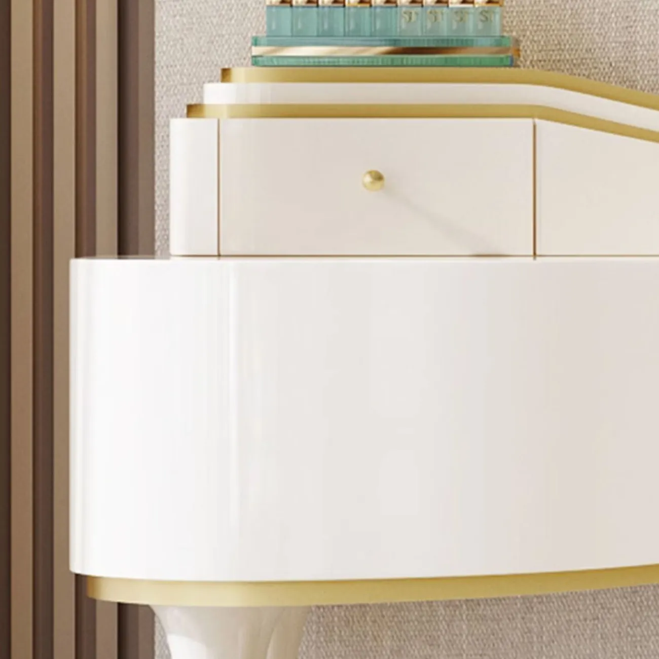 Элегантный туалетный столик Linko с зеркалом и табуретом TS39176-32