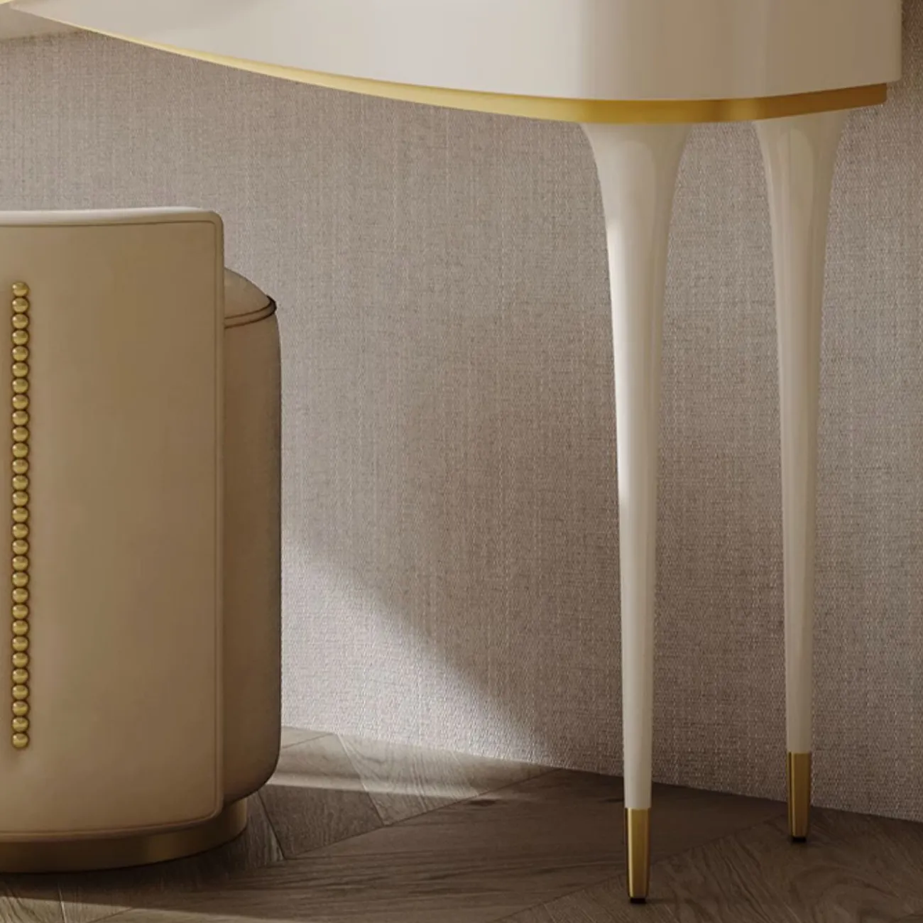 Элегантный туалетный столик Linko с зеркалом и табуретом TS39176-32