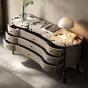Элегантный комод Linko с мраморной столешницей KD39178-32