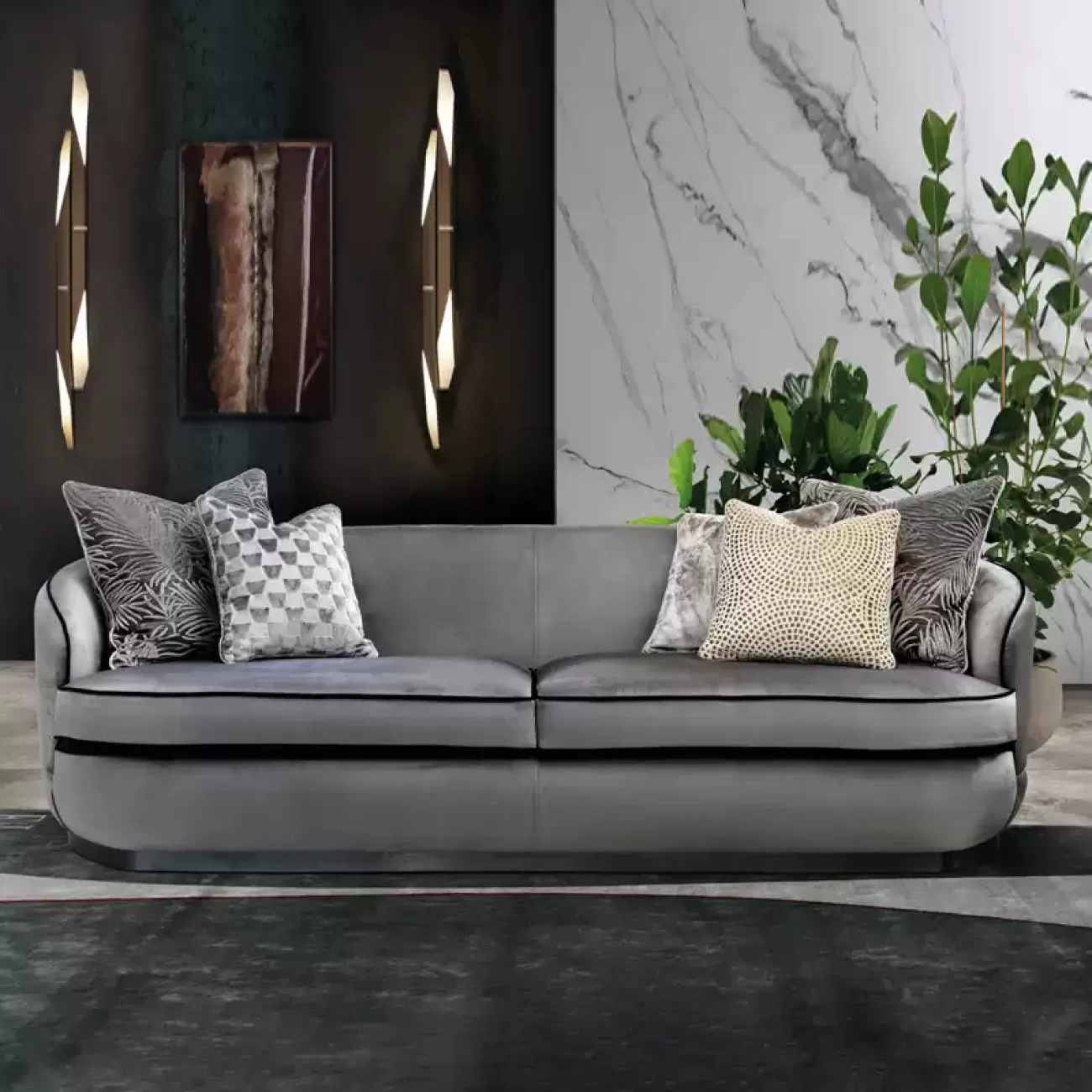 Уютный диван Degas от LaLume с разной обивкой DV39183-32