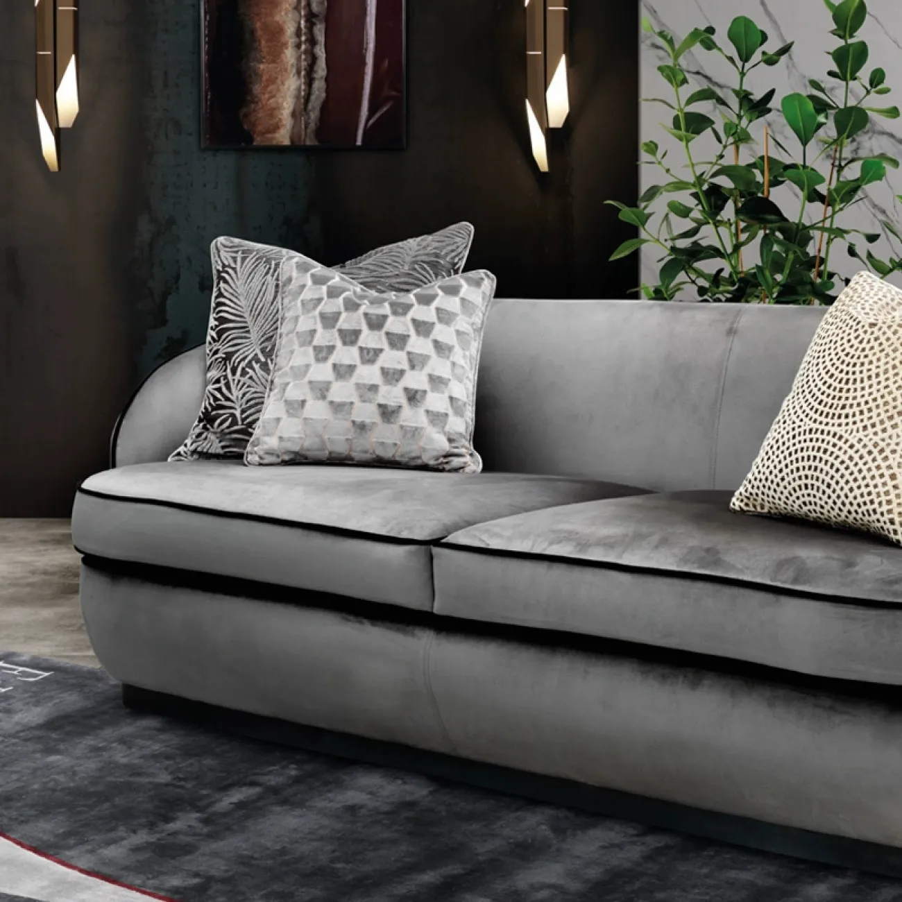 Уютный диван Degas от LaLume с разной обивкой DV39183-32