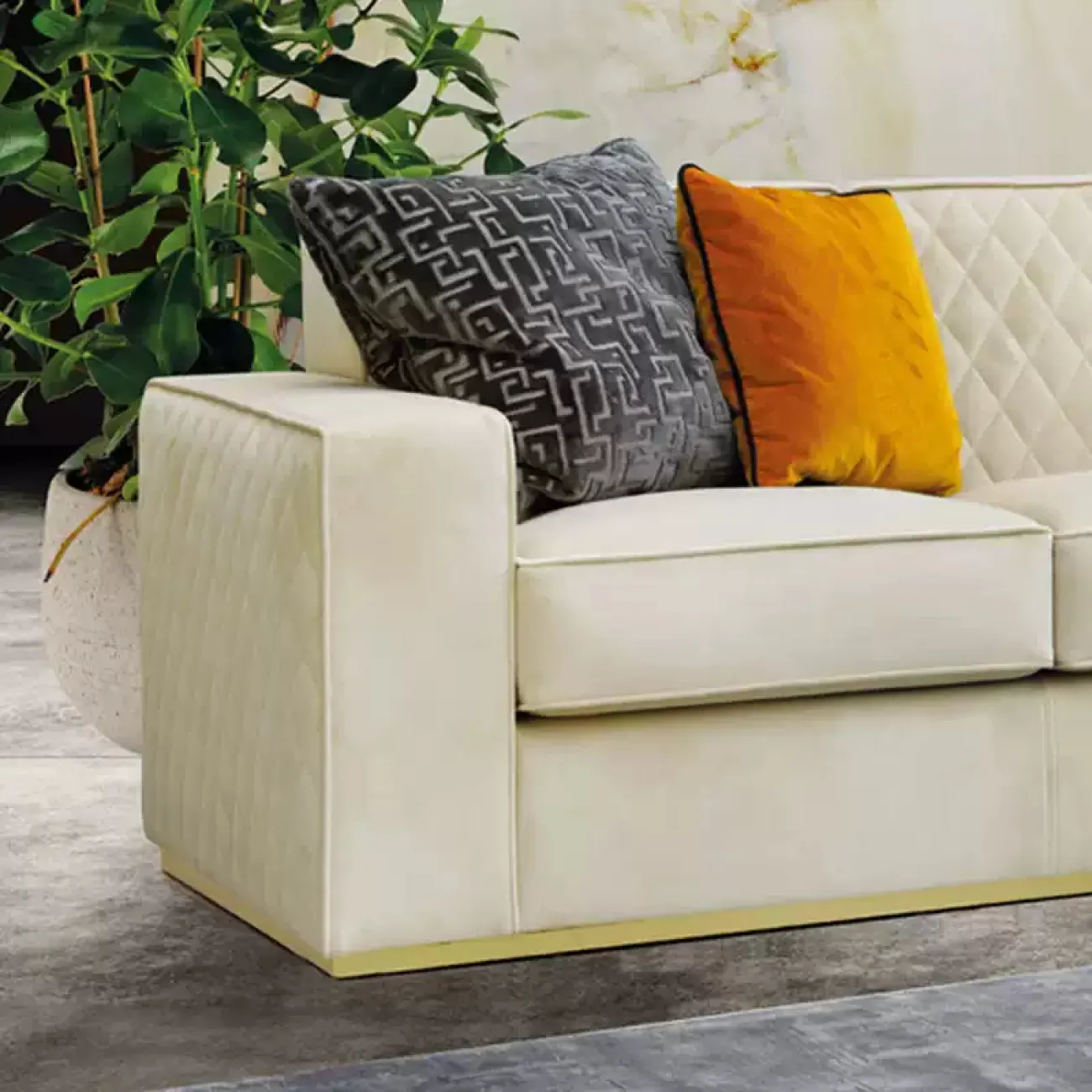 Уютный диван Degas от LaLume с разной обивкой DV39185-32