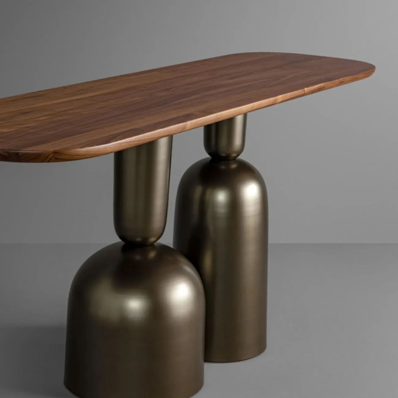 Элегантный пристенный столик Degas от LaLume с мраморной или деревянной столешницей PS39189-32 Элегантный пристенный столик Degas от LaLume с мраморной или деревянной столешницей PS39189-32