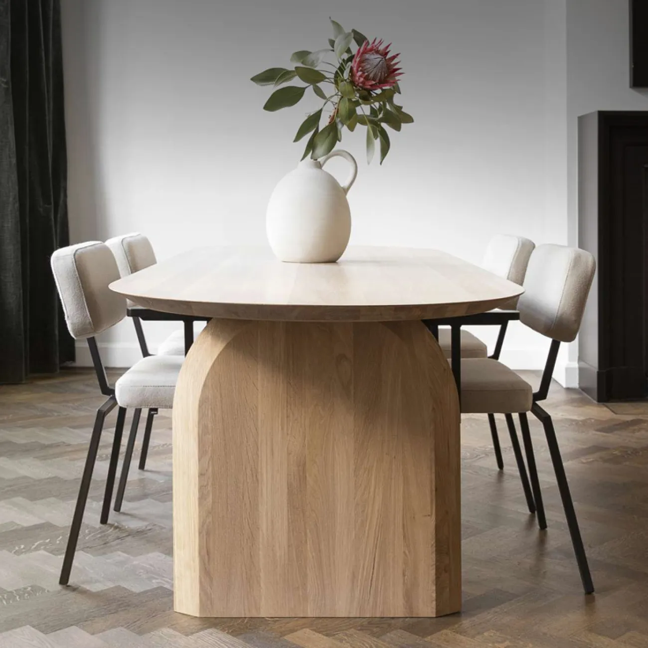 Роскошный обеденный стол Degas из разных видов дерева OS39192-32