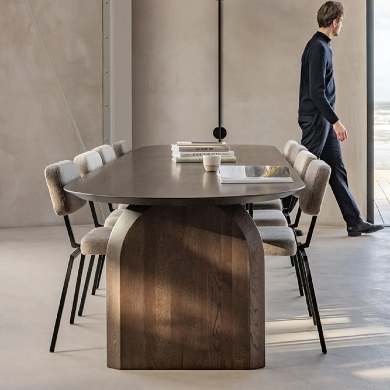 Роскошный обеденный стол Degas из разных видов дерева OS39192-32