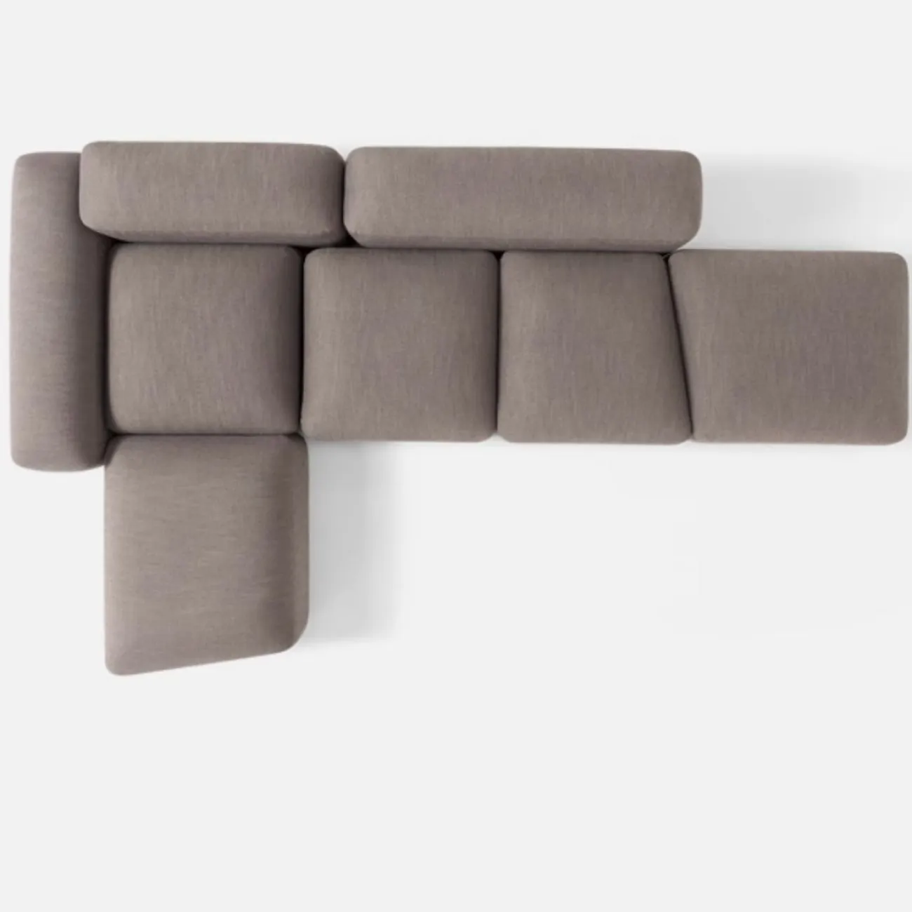 Дизайнерский угловой диван Degas от LaLume из льна DV39196-32