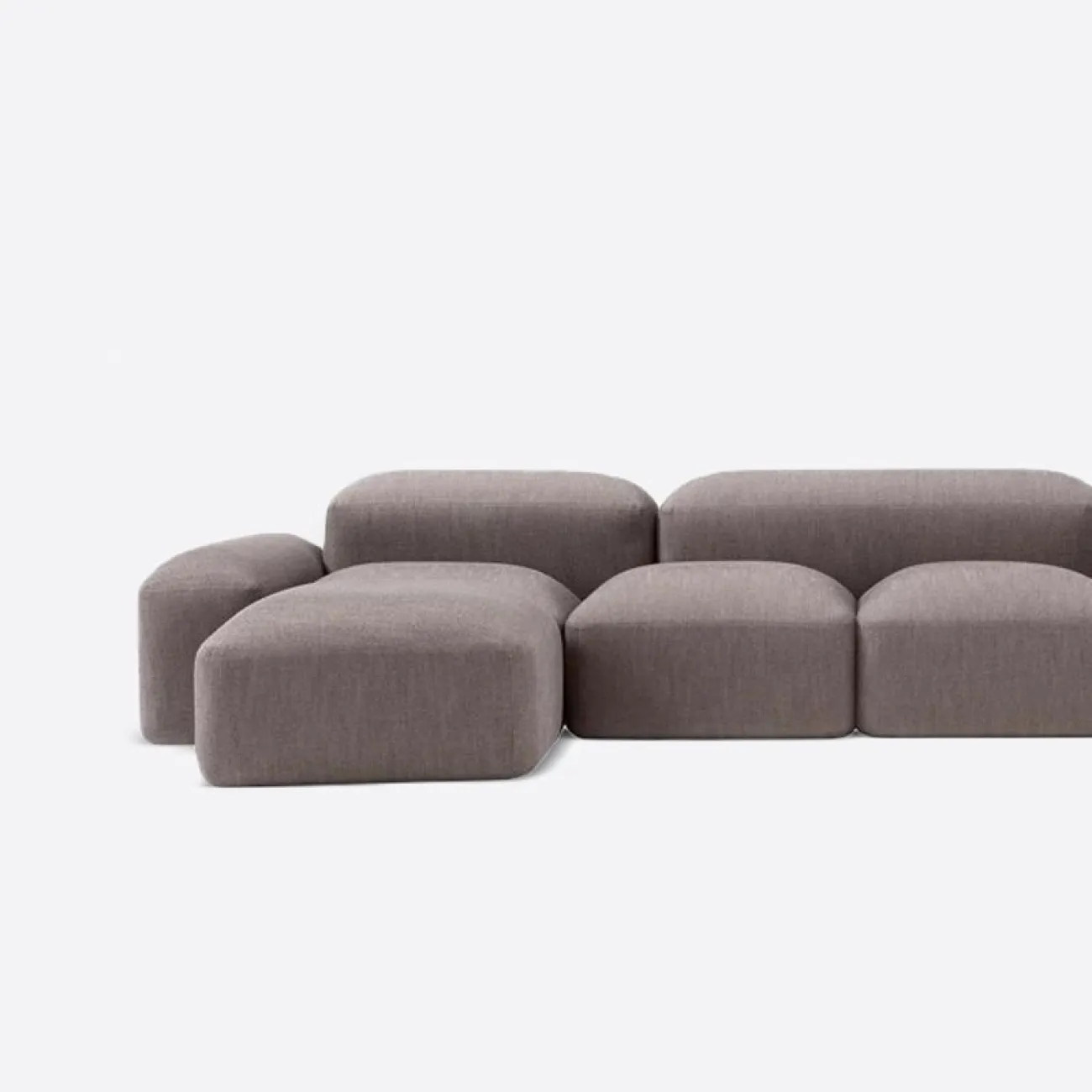 Дизайнерский угловой диван Degas от LaLume из льна DV39196-32