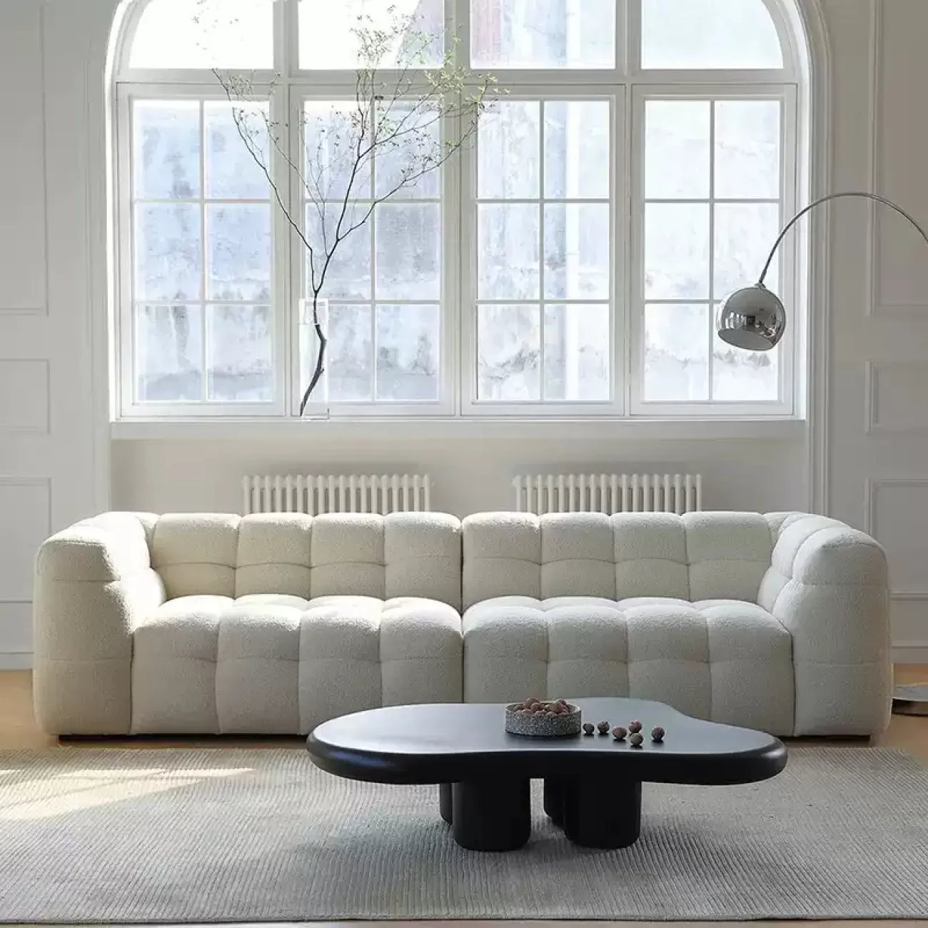 Дизайнерский угловой диван Degas от LaLume с разной обивкой DV39197-32