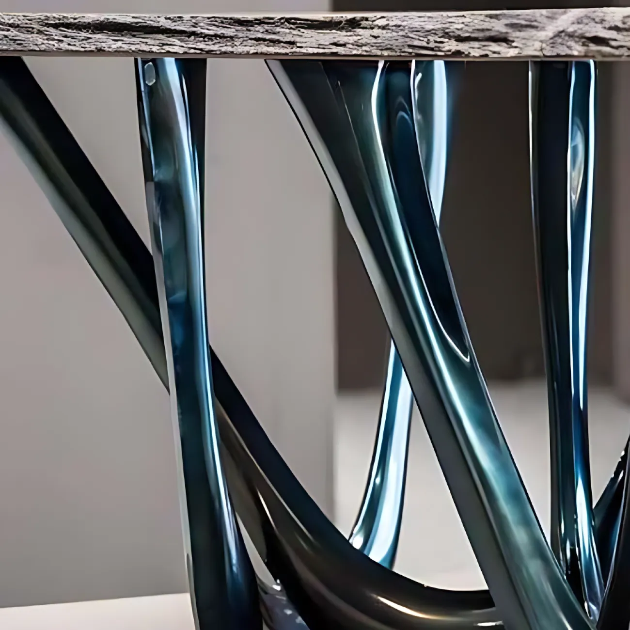 Эксклюзивный обеденный стол Degas столешница из мрамора и разных видов дерева OS39200-32