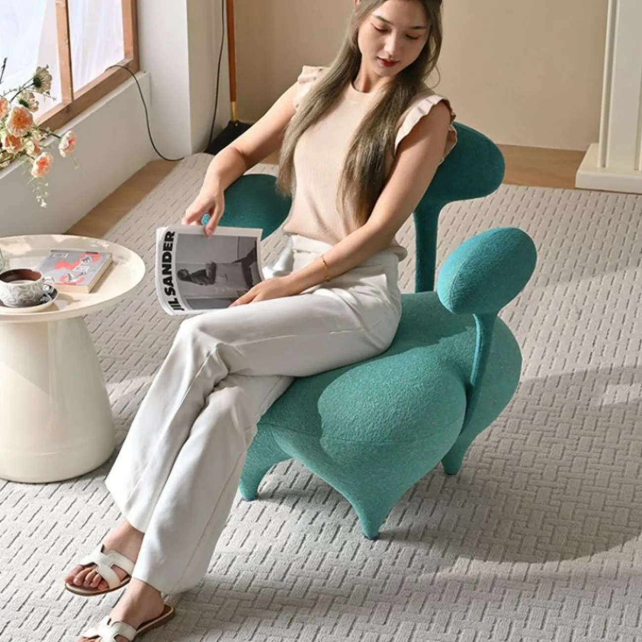Креативное кресло Simplylife оригинальной формы KR39201-32