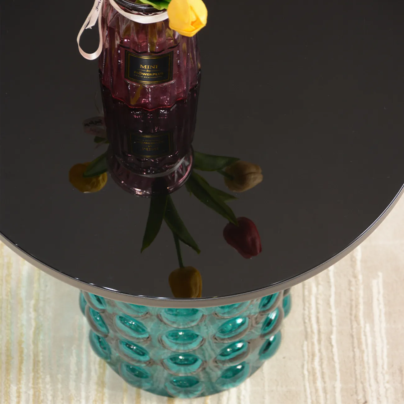 Стильный журнальный столик Simplylife с витражным стеклом JS39202-32