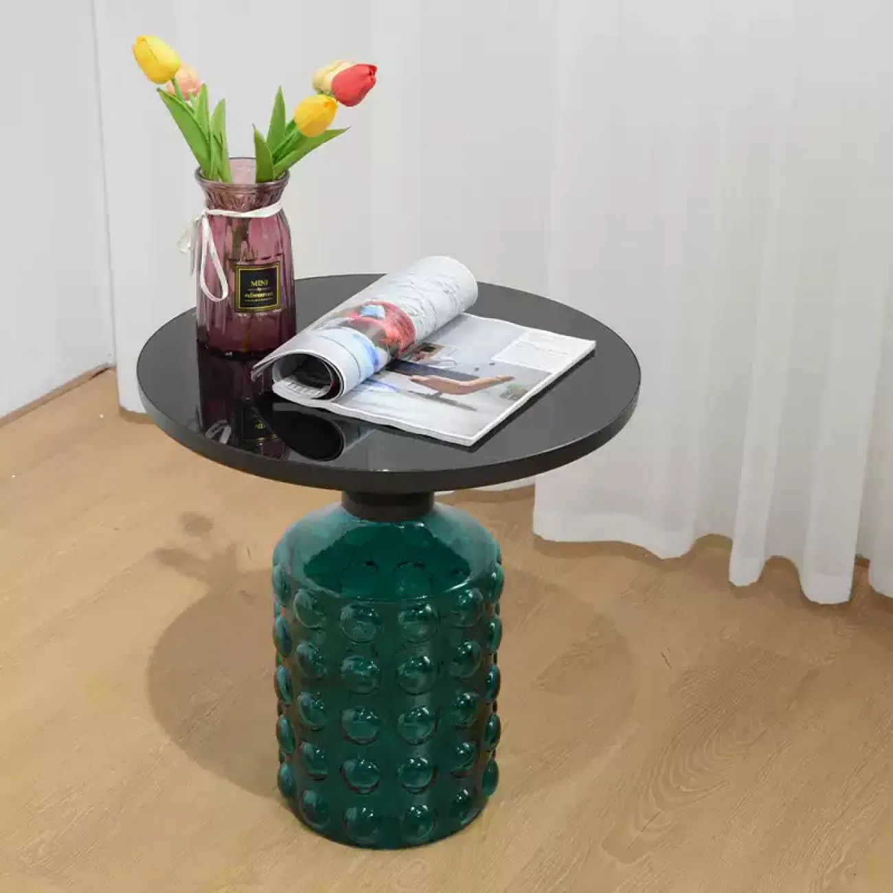 Стильный журнальный столик Simplylife с витражным стеклом JS39202-32