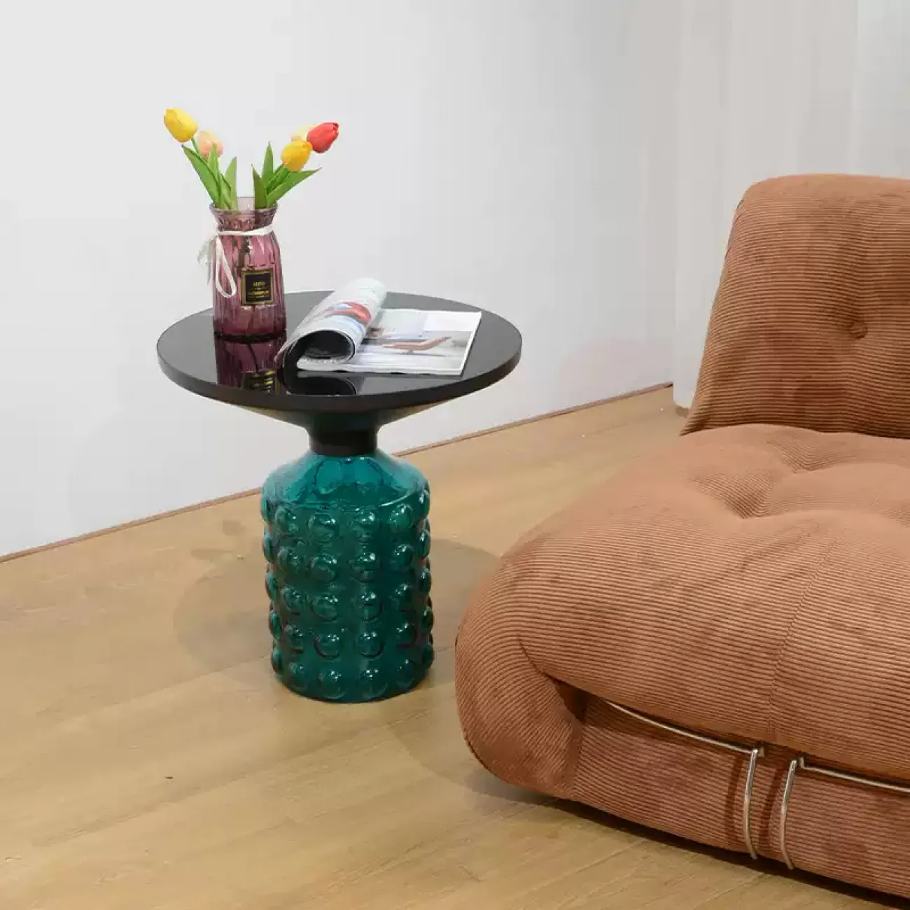 Стильный журнальный столик Simplylife с витражным стеклом JS39202-32