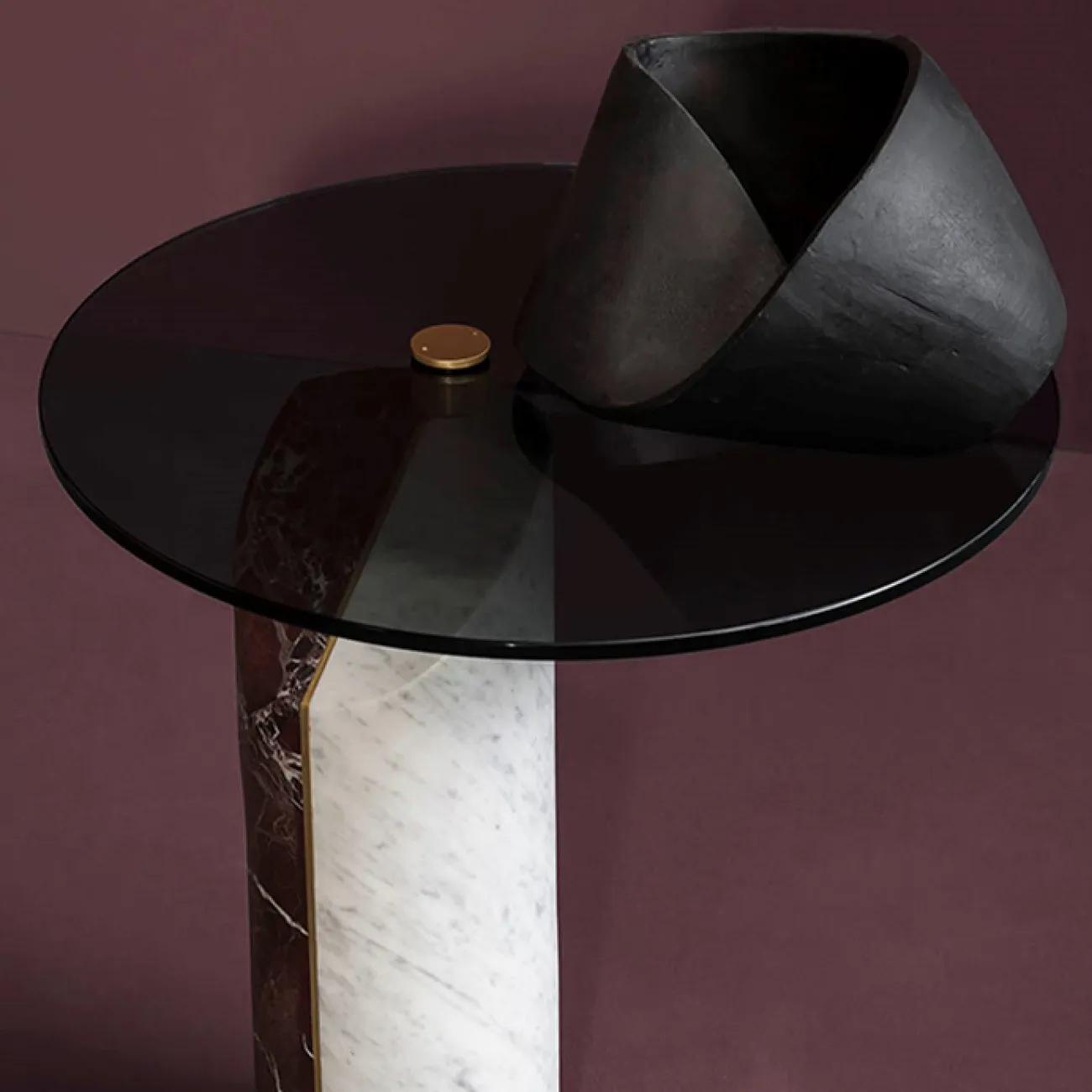 Стильные журнальные столики  Simplylife из мрамора и стекла JS39203-32