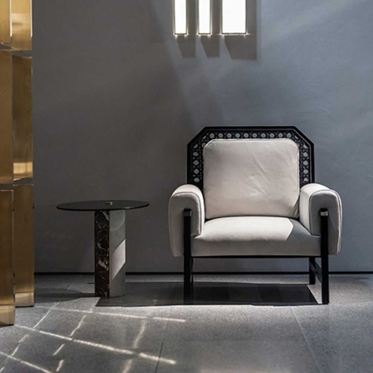 Стильные журнальные столики  Simplylife из мрамора и стекла JS39203-32