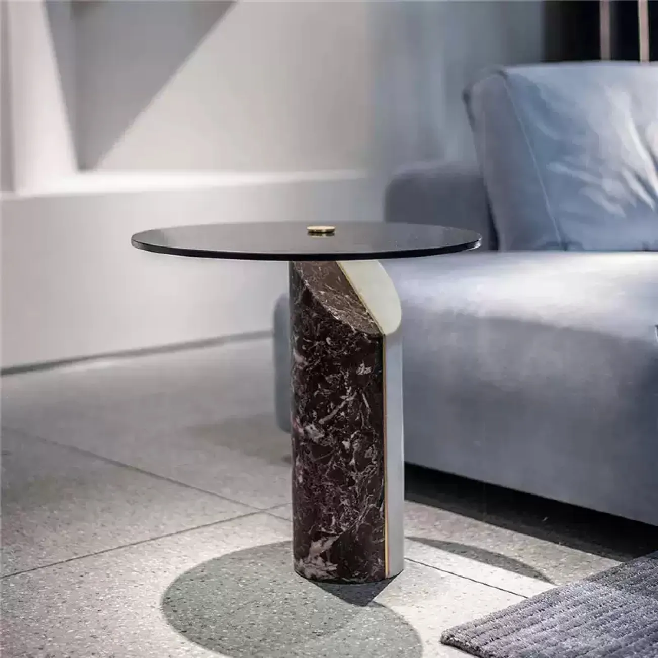 Стильные журнальные столики  Simplylife из мрамора и стекла JS39203-32