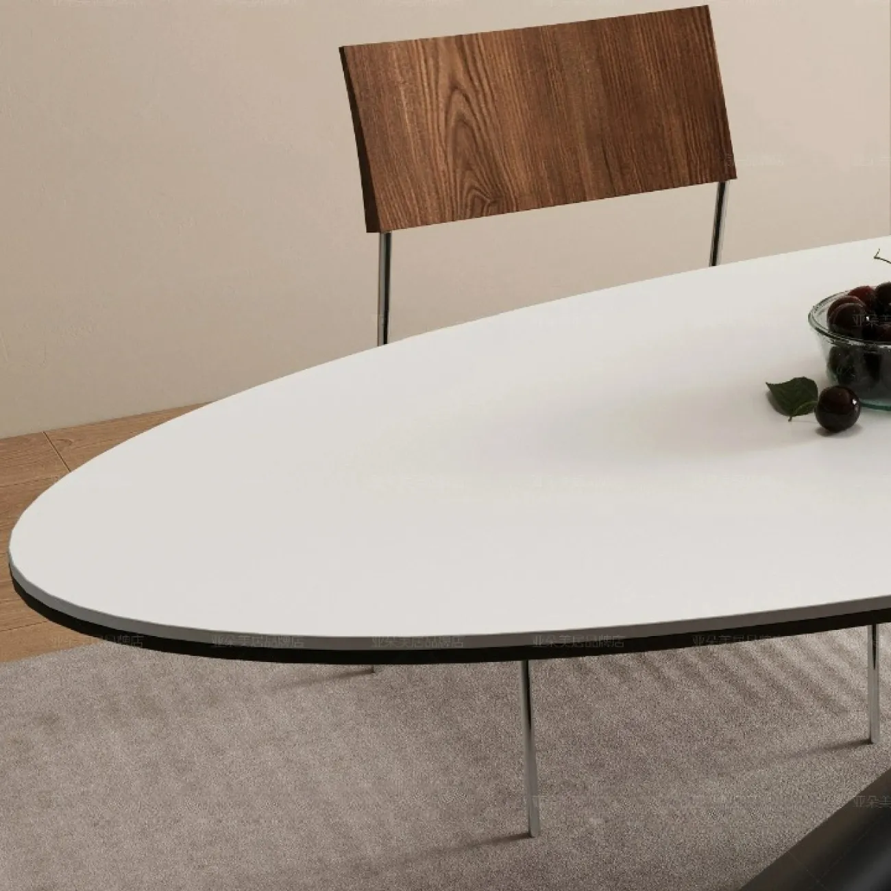 Стильный обеденный стол Yaduo из дерева и мрамора OS39208-32 Стильный обеденный стол Yaduo из дерева и мрамора OS39208-32