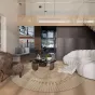 Круглый шерстяной ковёр ART Design ручной работы KV39217-32