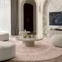 Круглый шерстяной ковёр ART Design ручной работы KV39217-32