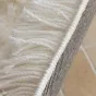 Круглый ковёр ART Design ручной работы из молочного шёлка KV39218-32