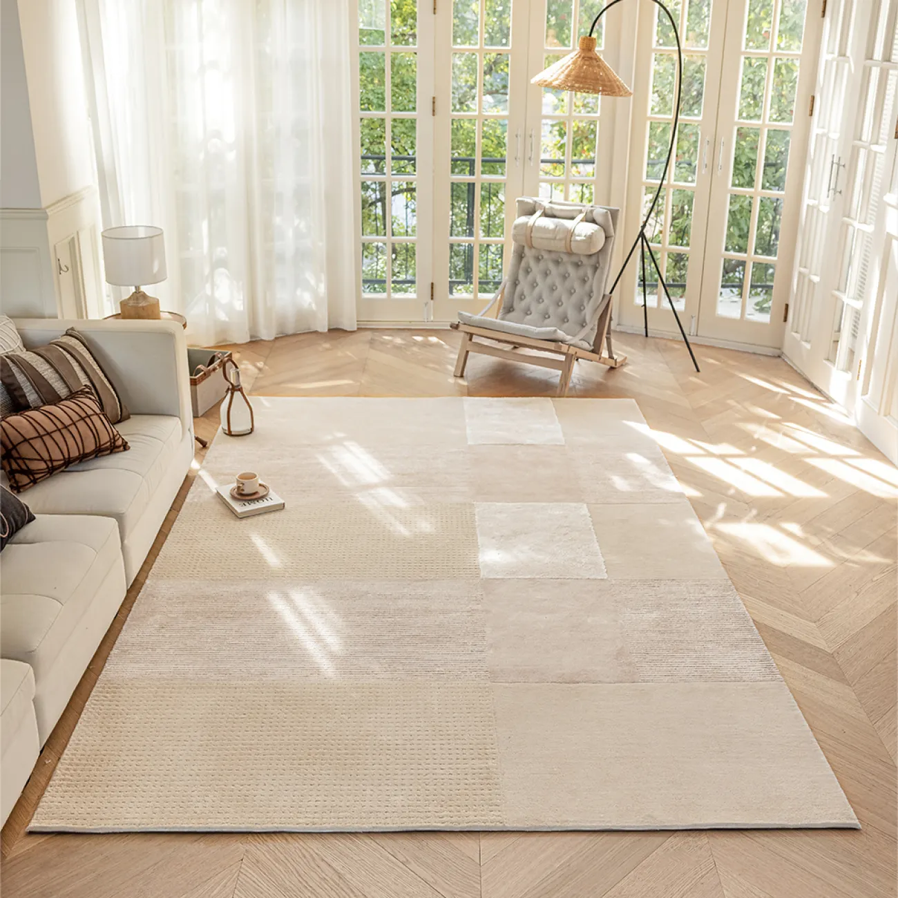 Роскошный ковёр ART Design ручной работы из шерсти и шёлка KV39220-32