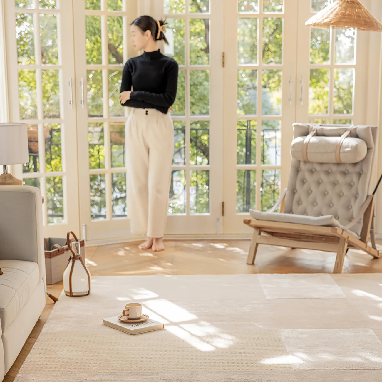 Роскошный ковёр ART Design ручной работы из шерсти и шёлка KV39220-32