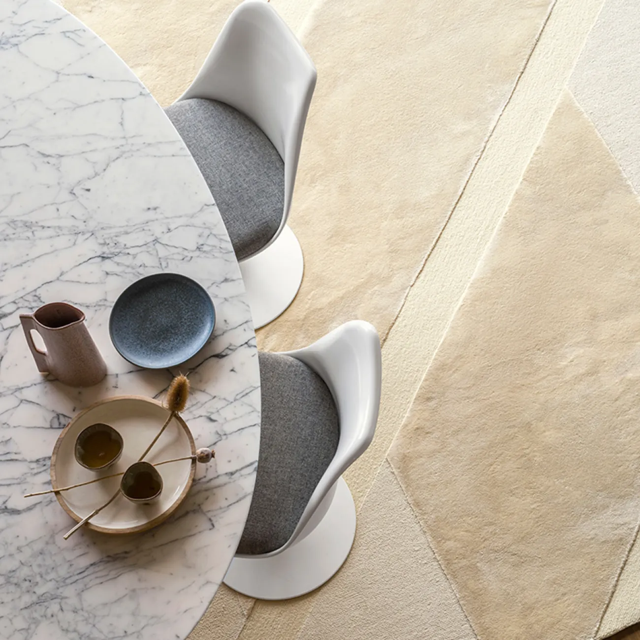 Роскошный ковёр ART Design ручной работы из шерсти и шёлка KV39220-32