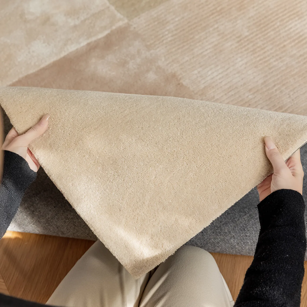 Роскошный ковёр ART Design ручной работы из шерсти и шёлка KV39220-32