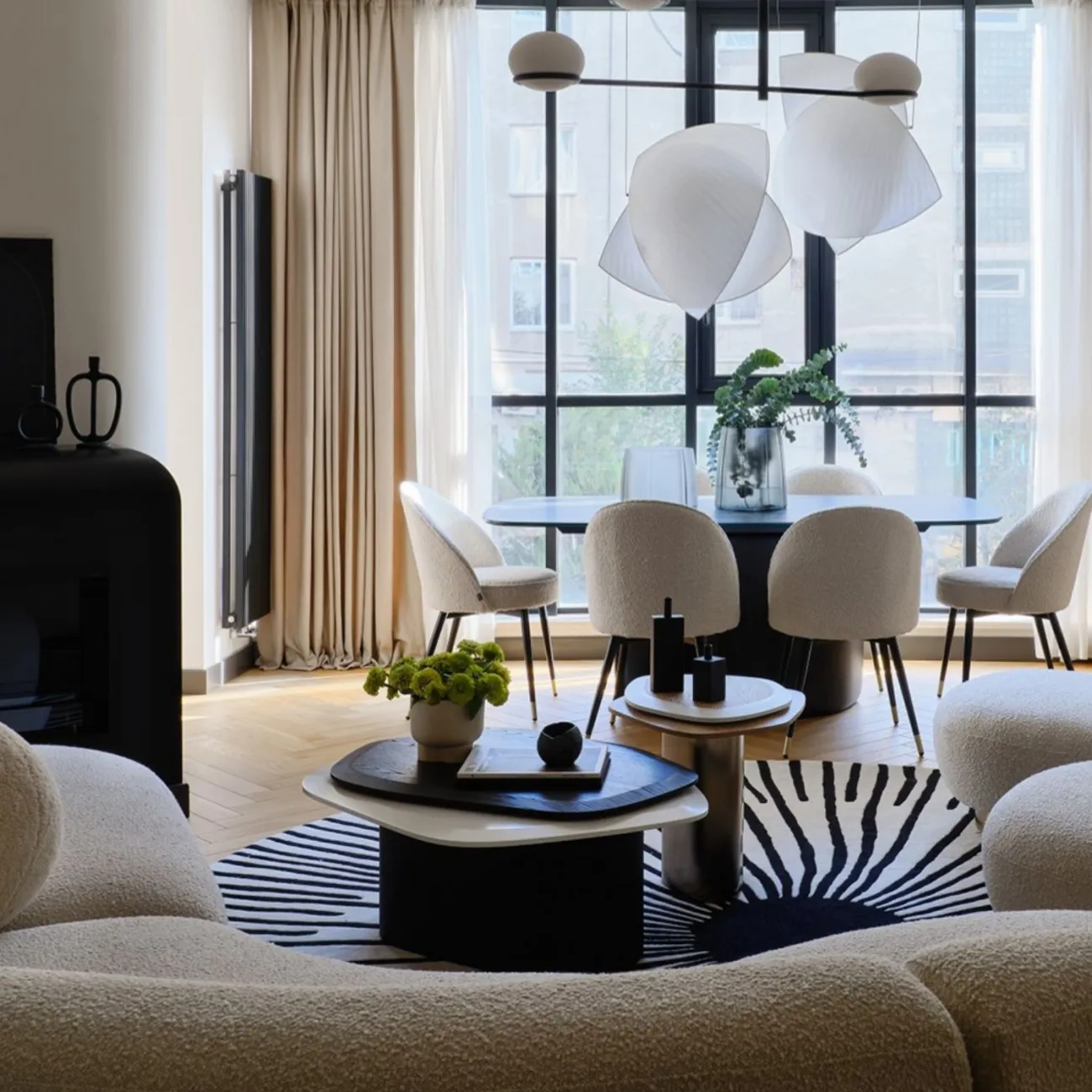 Практичный ковёр  ART Design ручной работы из шерсти или мононити KV39225-32