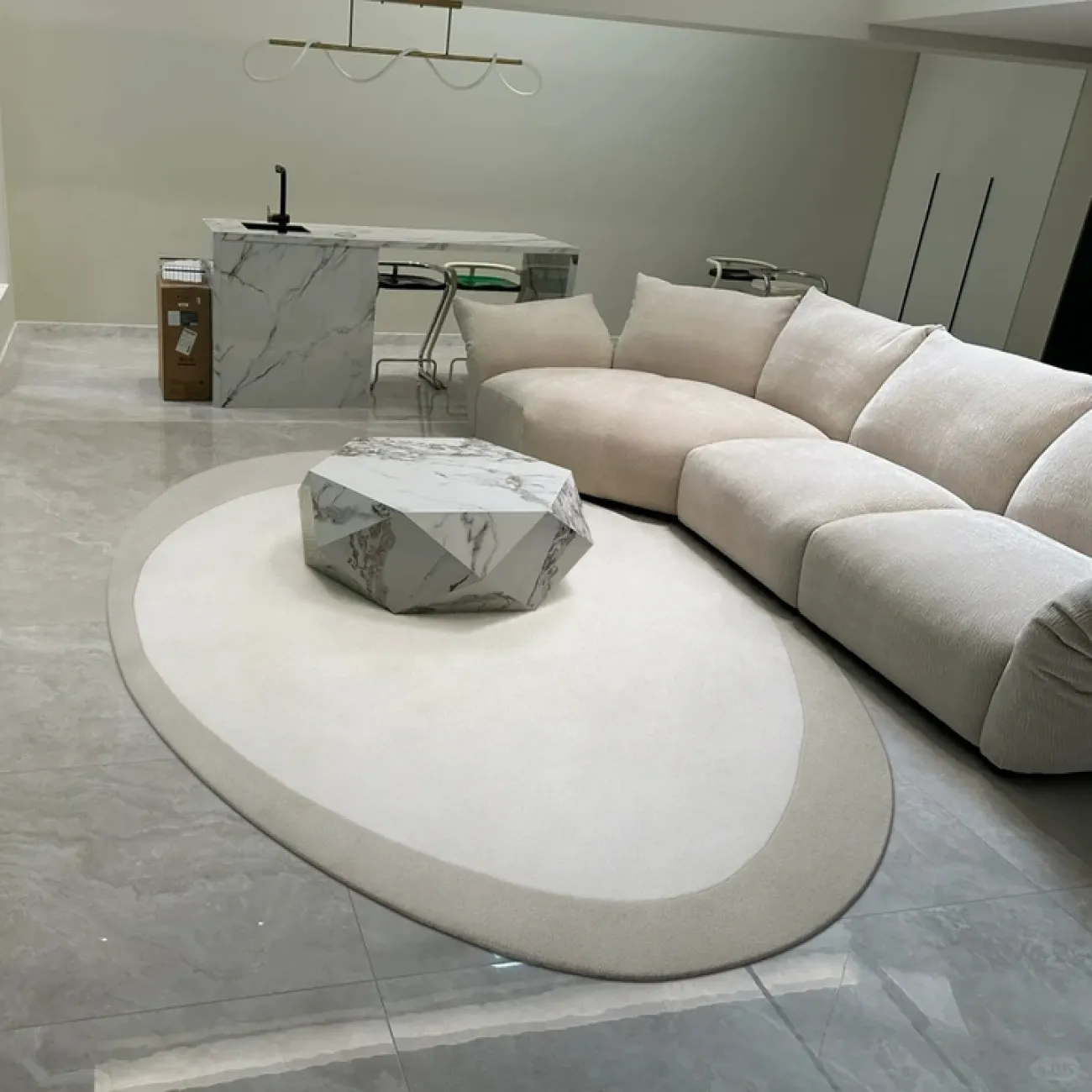 Практичный ковёр ART Design ручной работы из шерсти или мононити KV39226-32