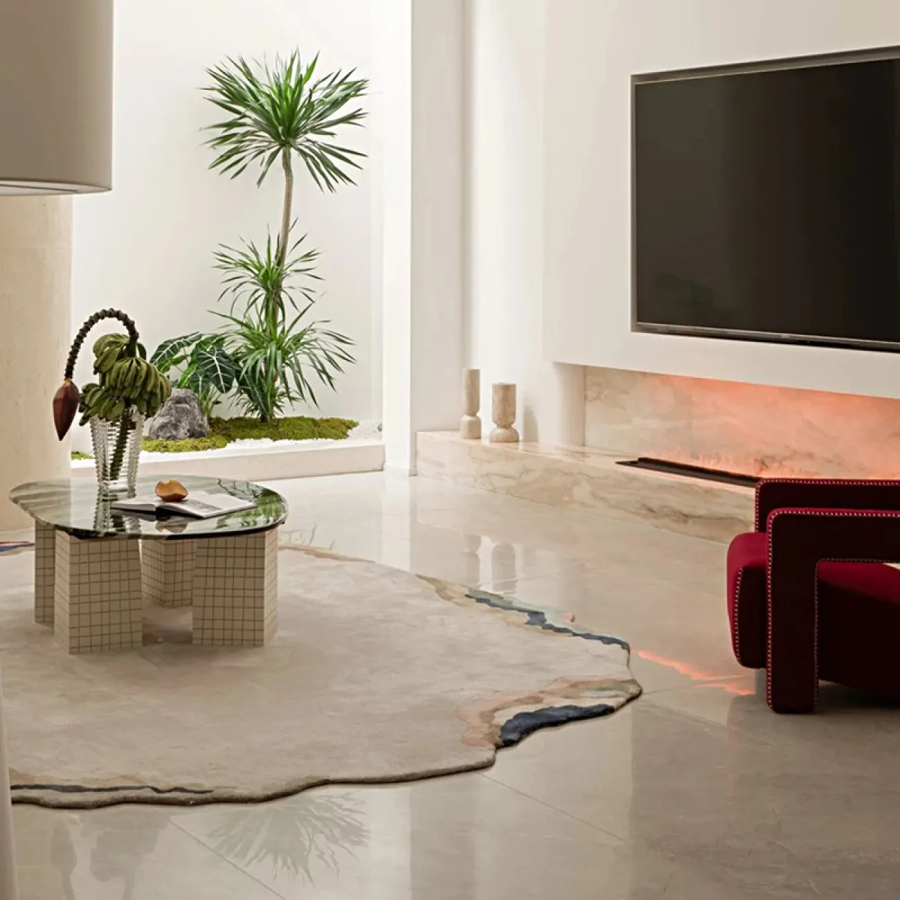 Практичный ковёр ART Design ручной работы из мононити KV39227-32