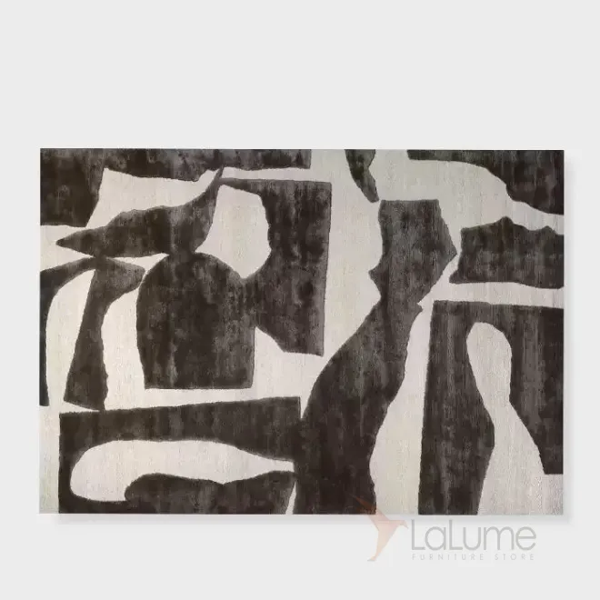 Абстрактный ковёр ART Design ручной работы из шерсти и шёлка KV39228-32