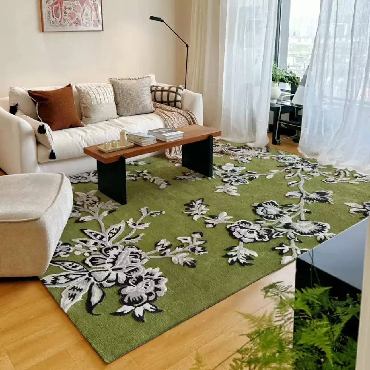 Красивый ковёр ART Design с цветочным узором KV39229-32 Красивый ковёр ART Design с цветочным узором KV39229-32