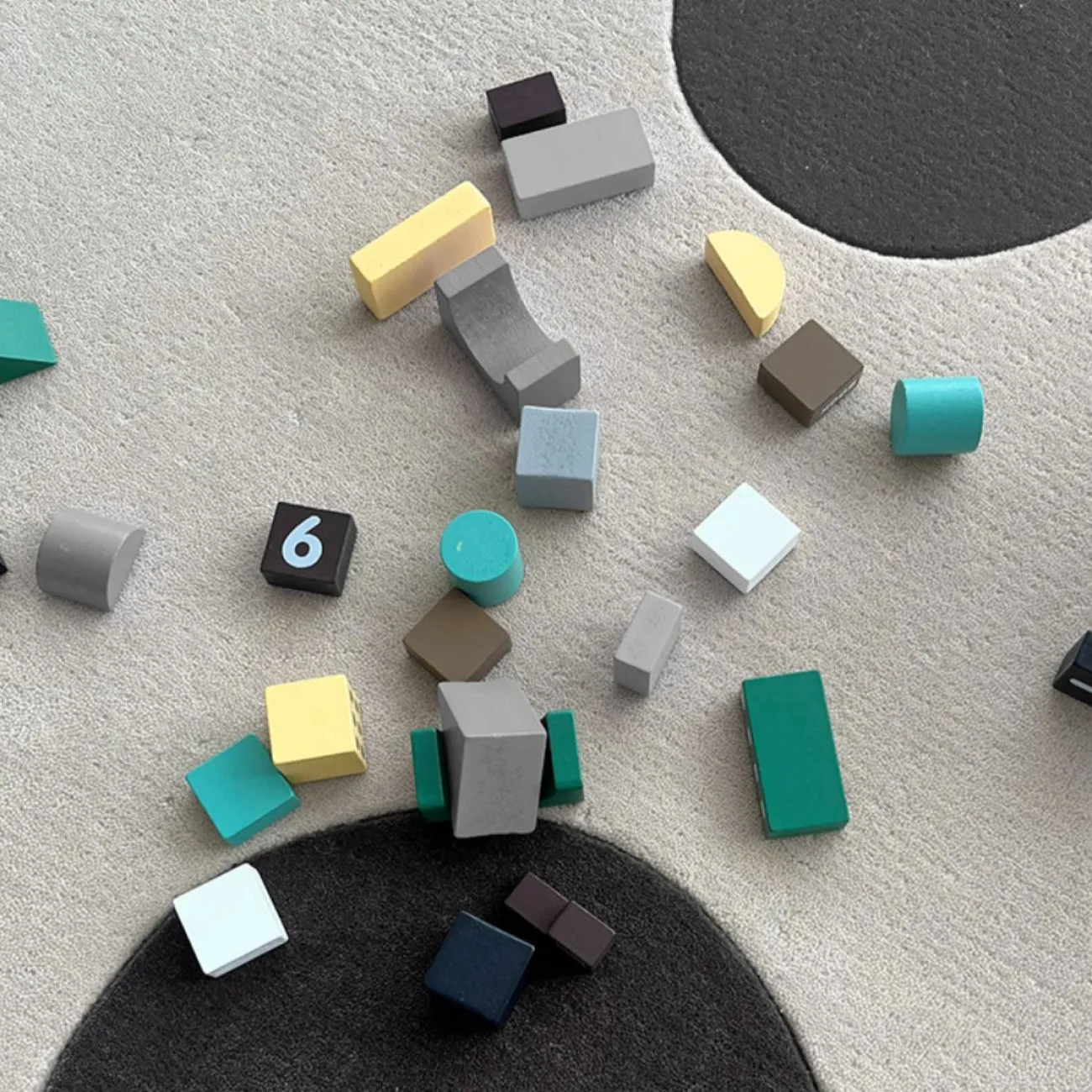 Круглый ковёр  ART Design ручной работы из шерсти KV39230-32