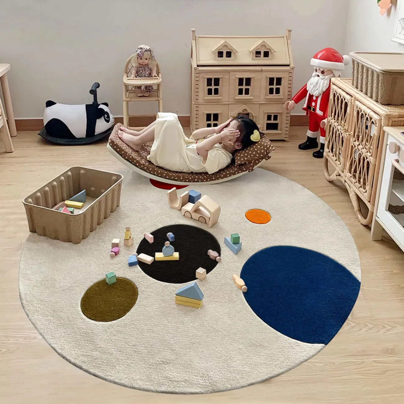 Круглый ковёр  ART Design ручной работы из шерсти KV39230-32