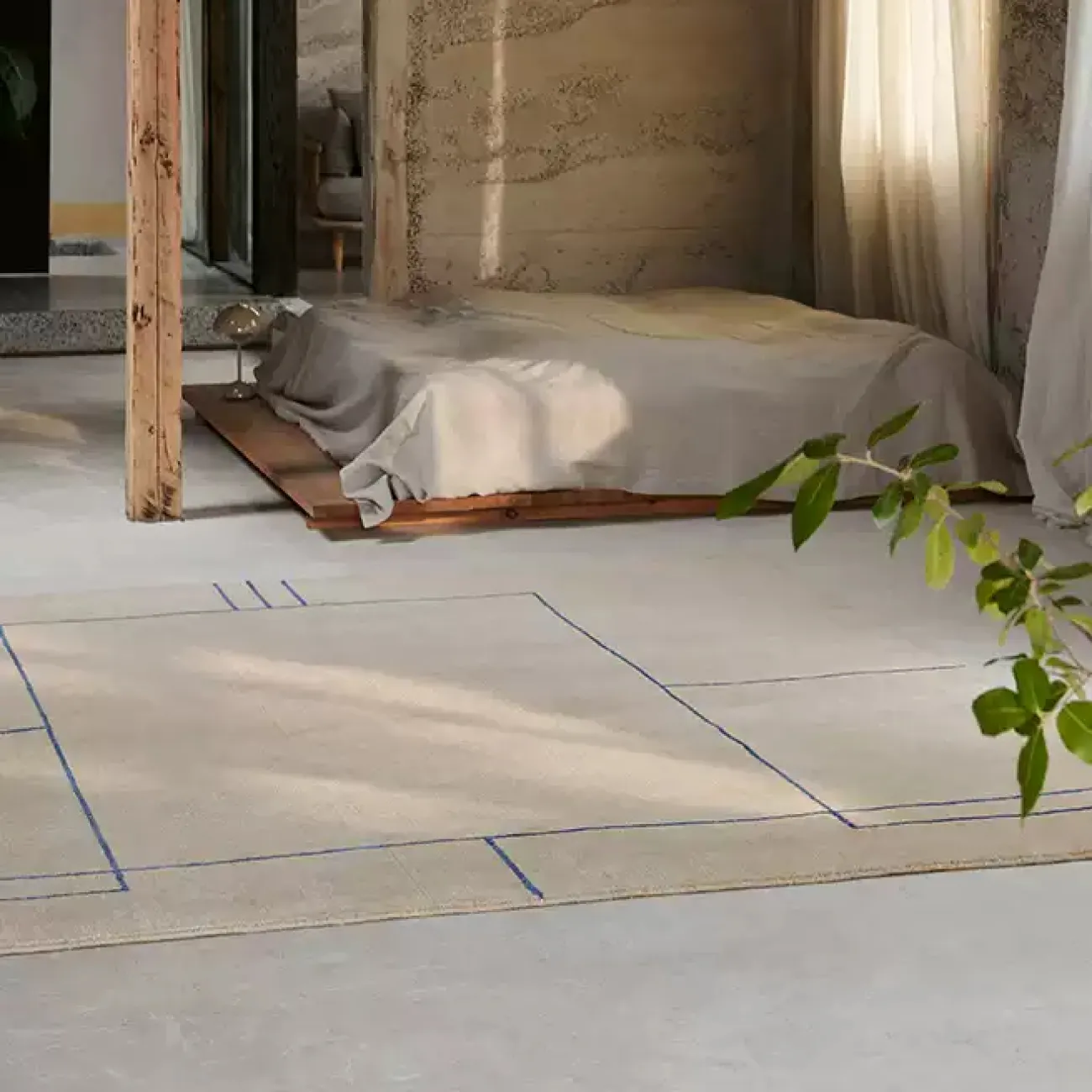 Практичный ковёр ART Design ручной работы из шерсти и шёлка KV39231-32