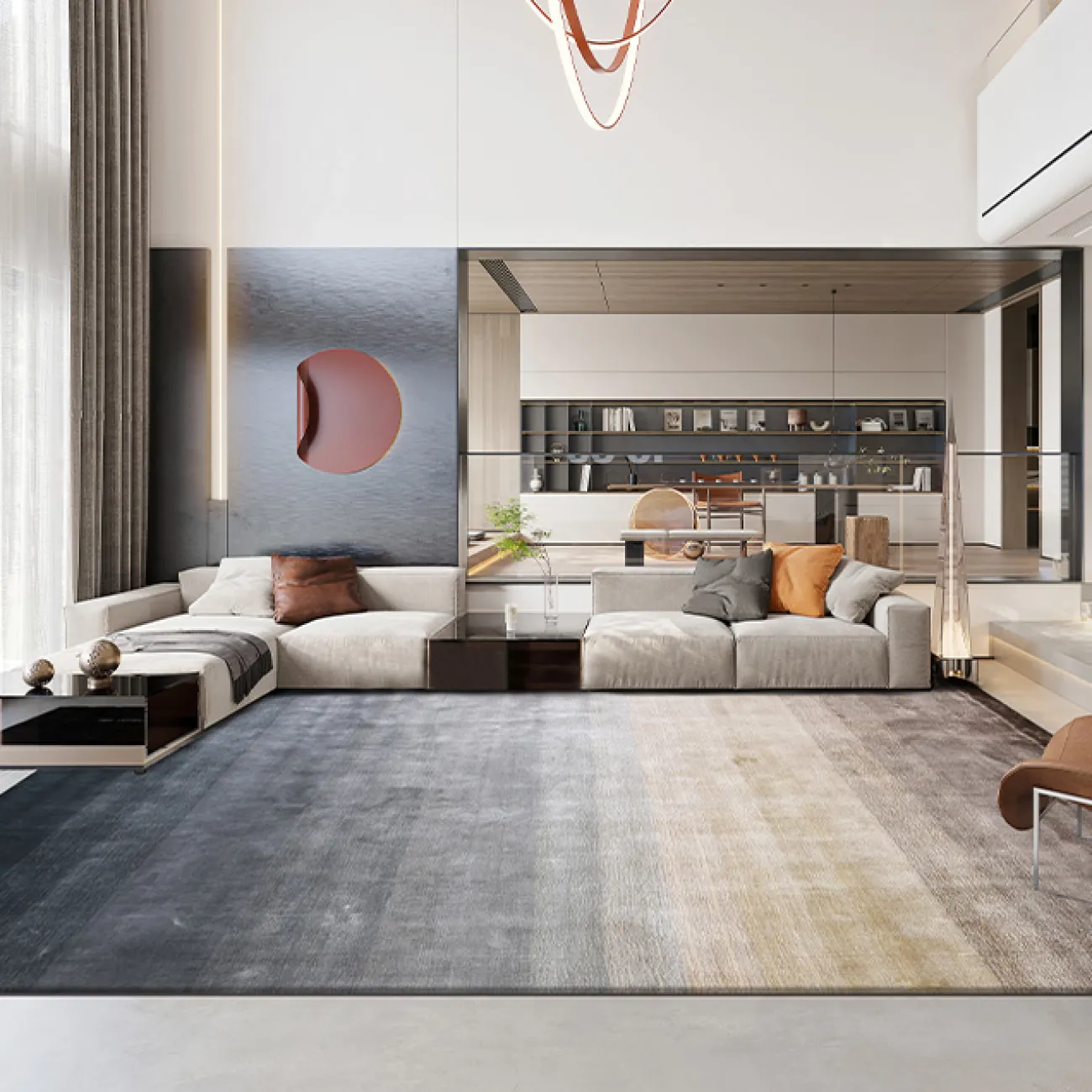 Элегантный ковёр ART Design ручной работы из лиоцеллы KV39233-32