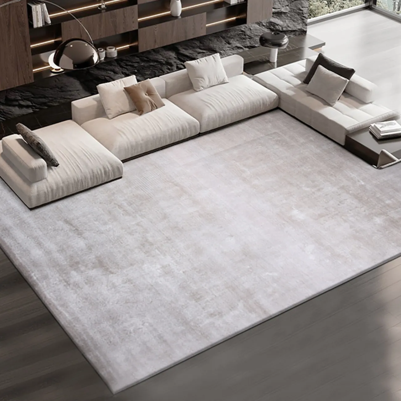 Элегантный ковёр ART Design ручной работы из лиоцеллы KV39233-32