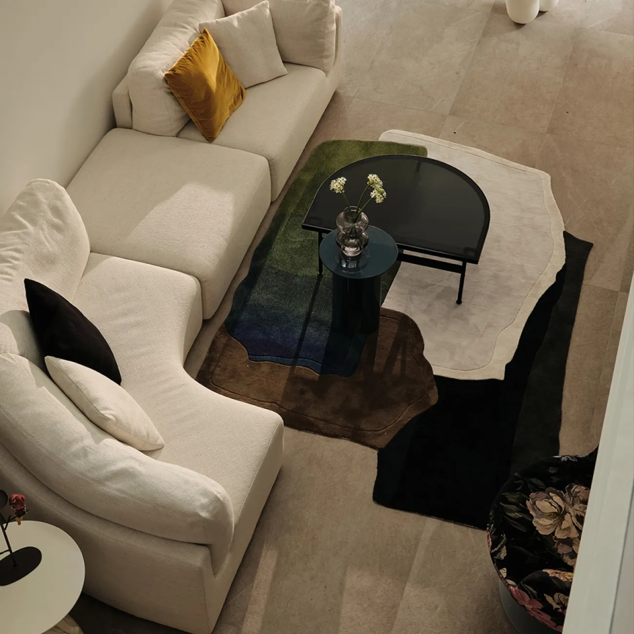 Оригинальный ковёр ART Design ручной работы из мононити KV39235-32