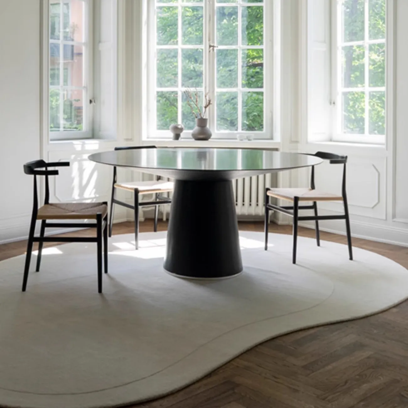 Тёплый ковёр ART Design ручной работы из мононити, либо шерсти KV39238-32