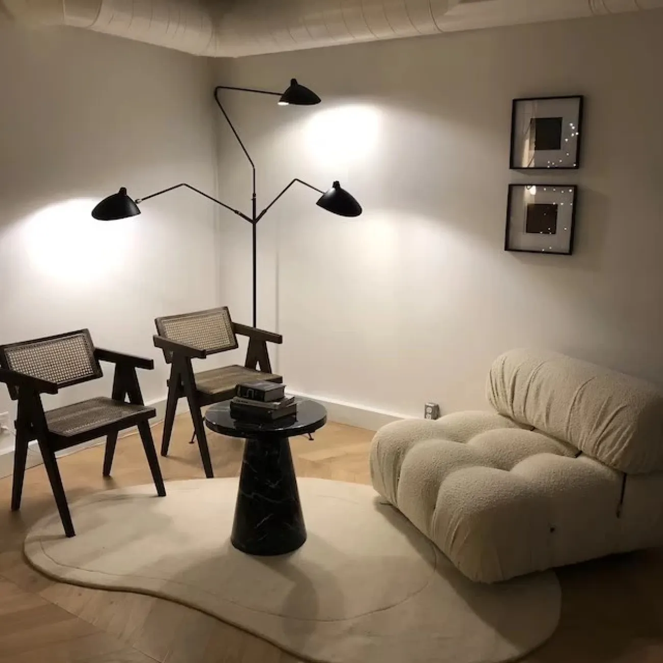 Тёплый ковёр ART Design ручной работы из мононити, либо шерсти KV39238-32