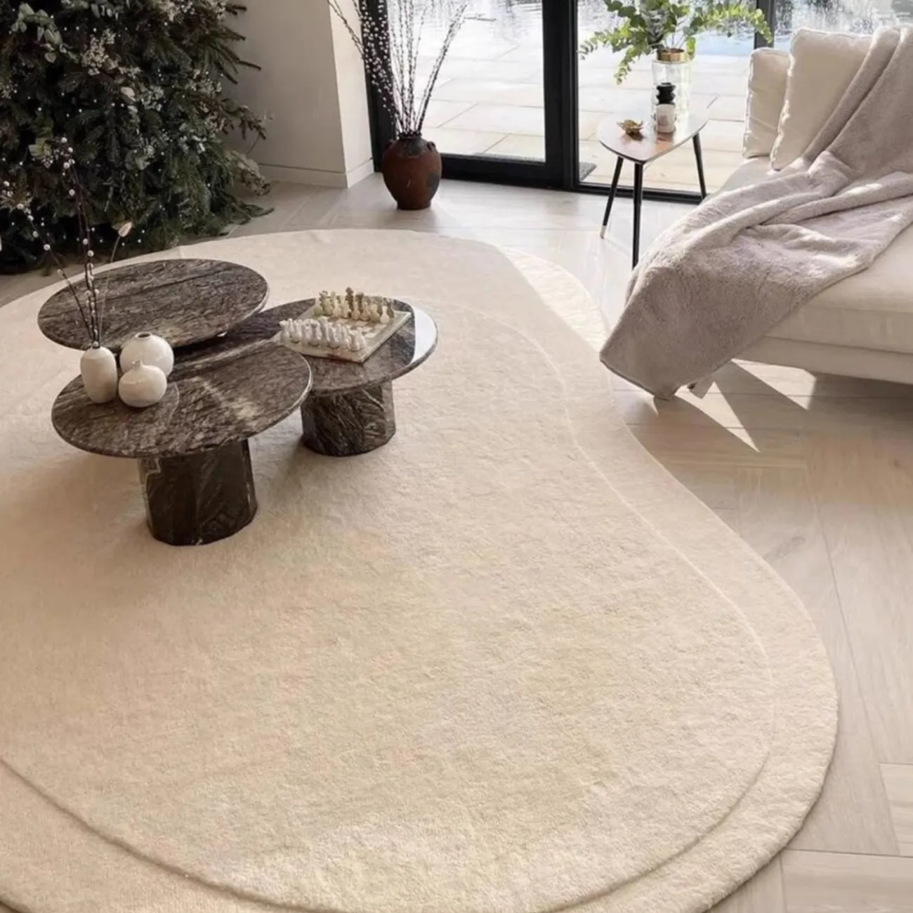 Тёплый ковёр ART Design ручной работы из мононити, либо шерсти KV39238-32