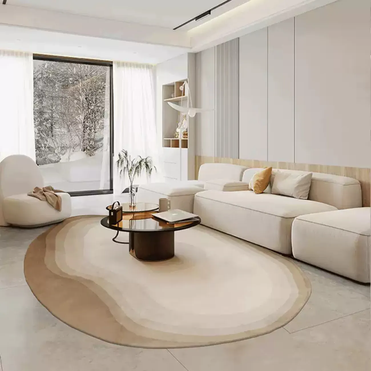 Удобный ковёр ART Design ручной работы из шерсти KV39240-32